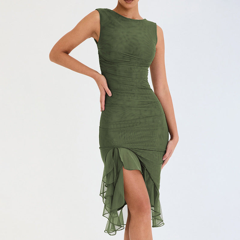 Slim Skinny Sleeveless Dress For Women Fashion Party Club Dresses - WOMONA.COM