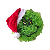 Christmas Wreath Grinch Front Door - WOMONA.COM