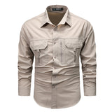 Retro Workwear Shirt Men's - WOMONA.COM