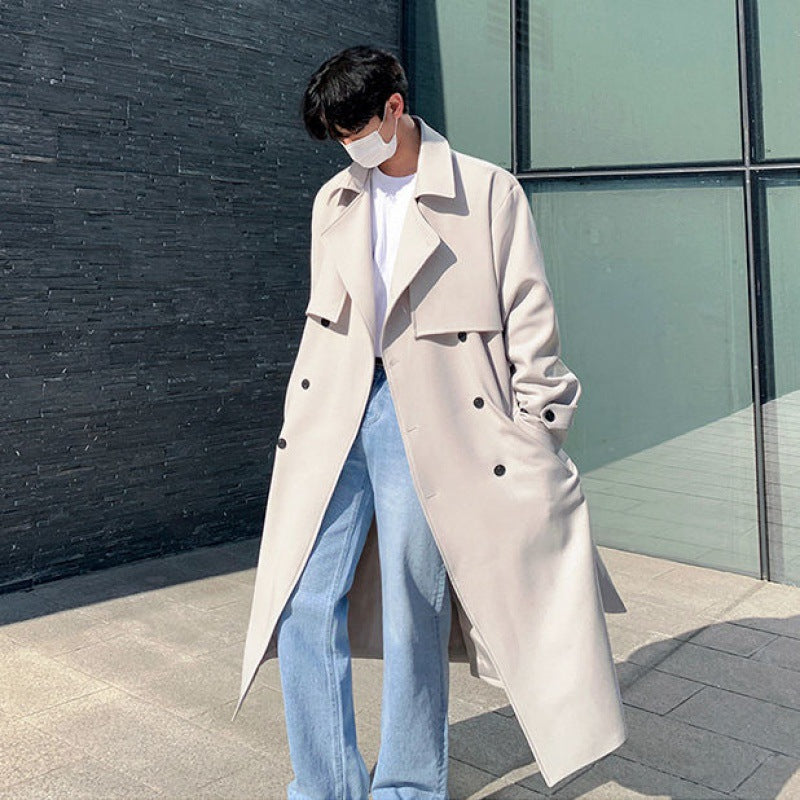 Loose And High Class Feeling Over Knee Coat - WOMONA.COM