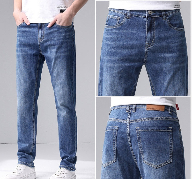 Men's Jeans Straight Fashion Slim Fit - WOMONA.COM