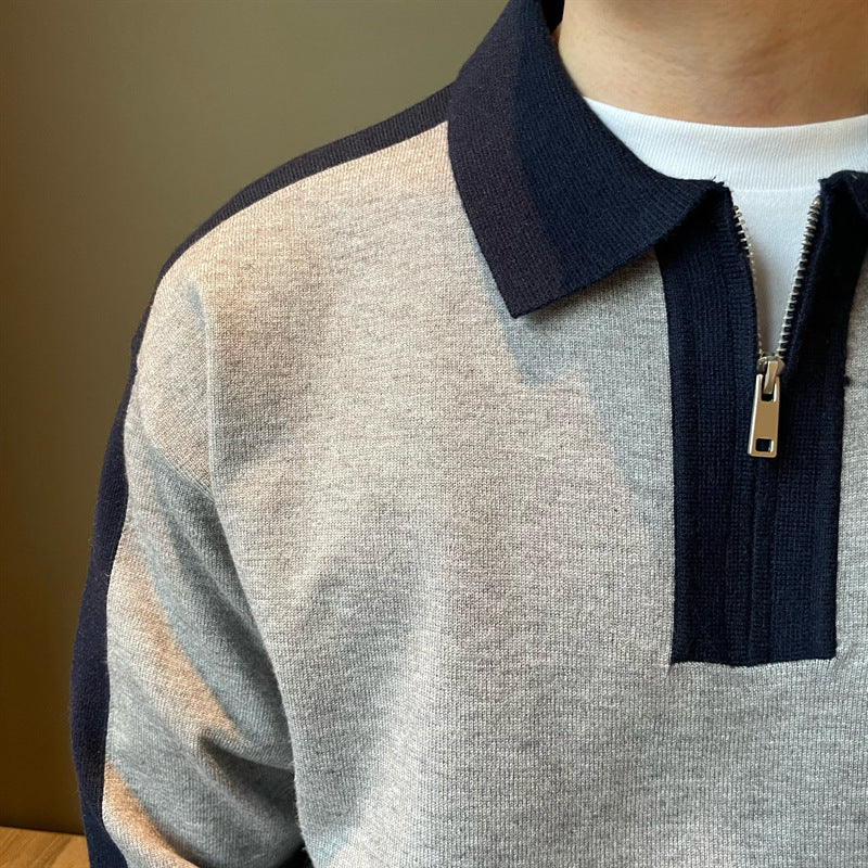 Half Zipper Sweater For Men - WOMONA.COM