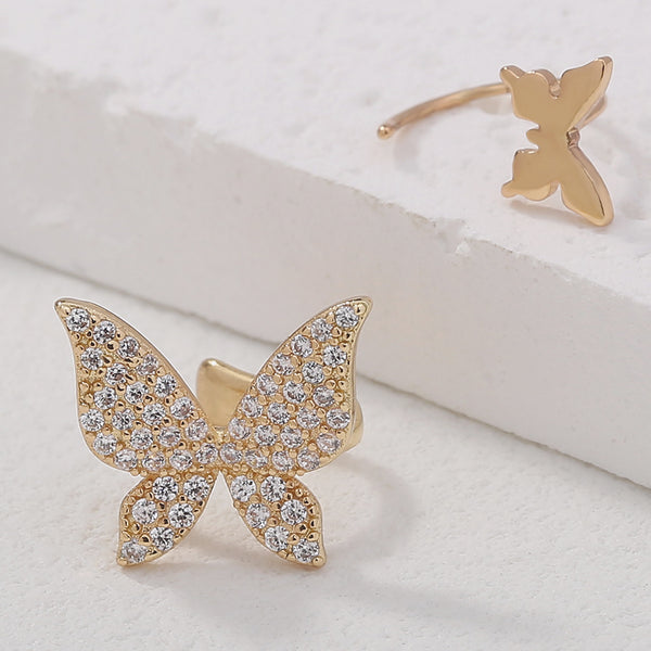 Minority Design Micro-zircon Bow Earrings - WOMONA.COM