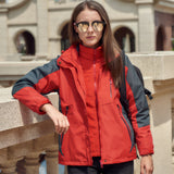 Plus Size Outdoor Shell Jacket Couple Two-piece Set - WOMONA.COM