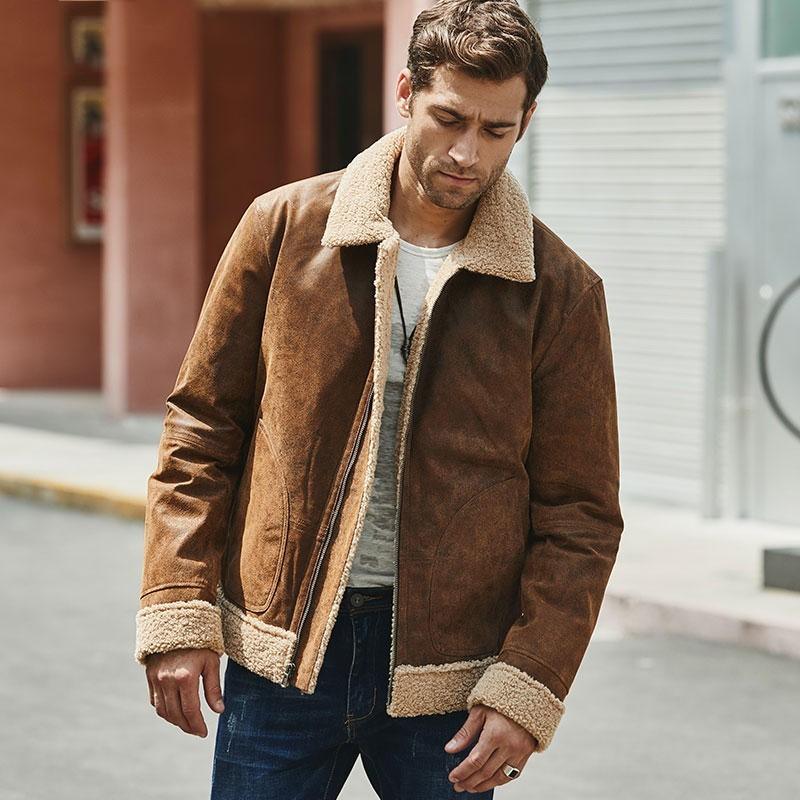 Men's Vintage American Pigskin Leather Jacket