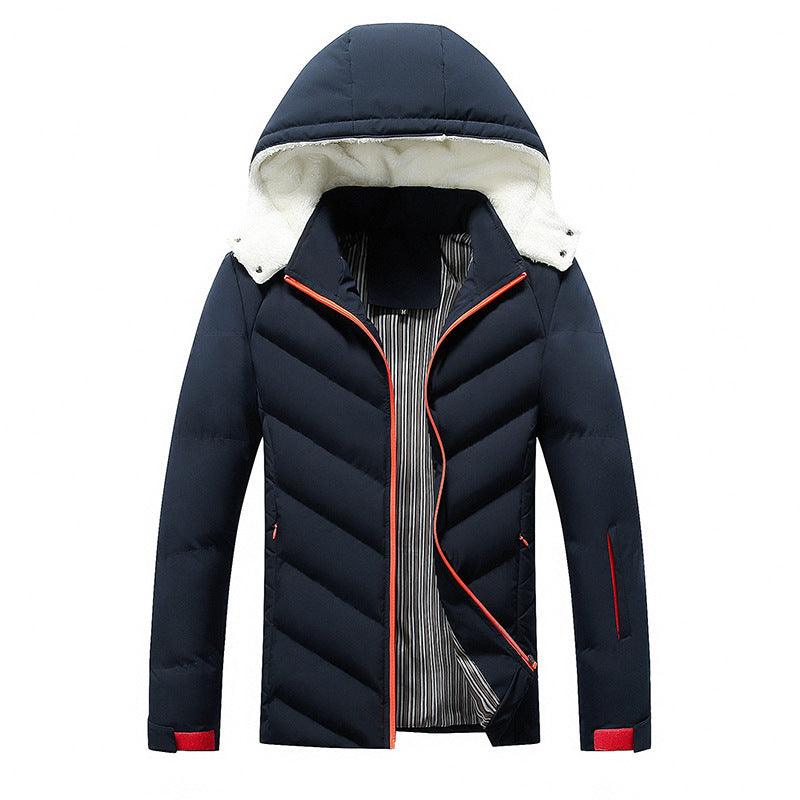 Men's Fashion Casual Cold-proof Cotton-padded Clothing - WOMONA.COM