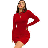 Falda corta otoño nuevo vestido sexy al aire libre mujeres