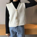 Student Sleeveless Sweaters - WOMONA.COM