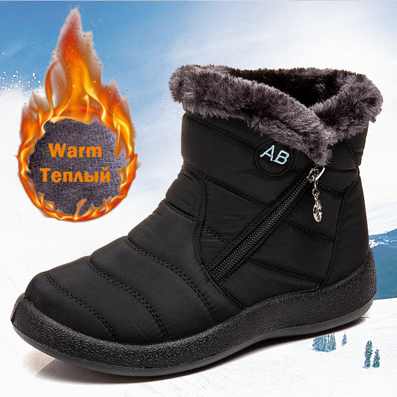 Waterproof boots warm XL snow boots - WOMONA.COM