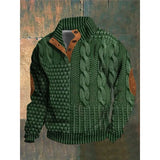 Men's Street Trend Buckle Polo Sweater - WOMONA.COM