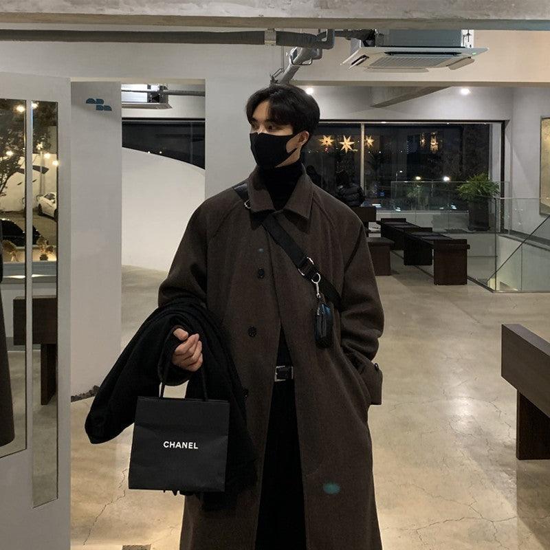 Men's Double-sided Cashmere Coat - WOMONA.COM