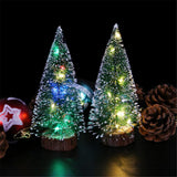 Christmas Decorations LED Lights Mini Christmas Tree - WOMONA.COM