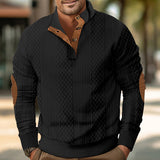 Men's Sweater Half Cardigan Jacquard