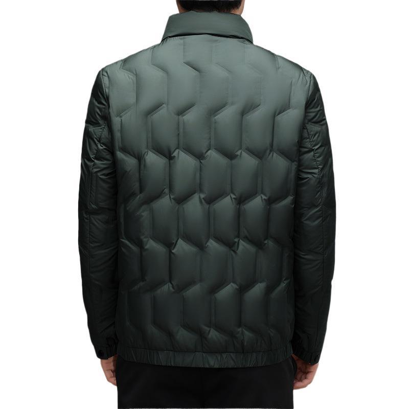 Chaqueta de plumón fina con cuello alto para invierno