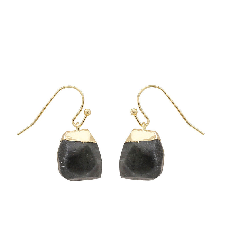 Gold with crystal earrings - WOMONA.COM