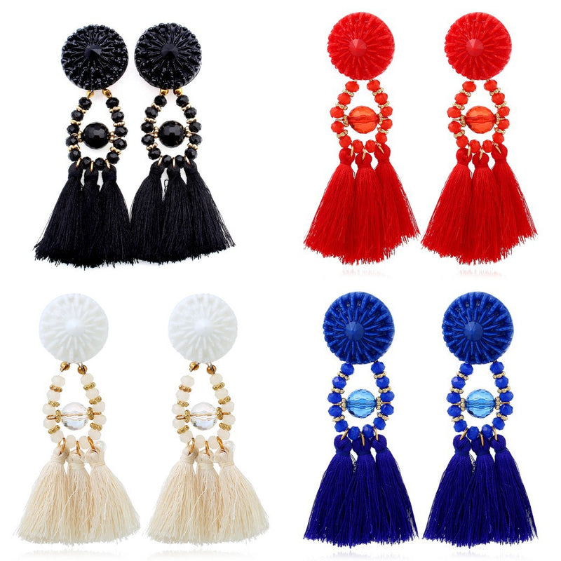 Tassel earrings - WOMONA.COM