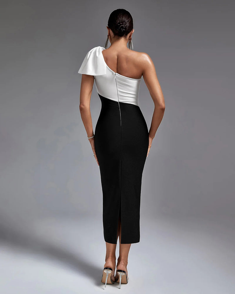 Casual Long Bandage One-piece Dress - WOMONA.COM