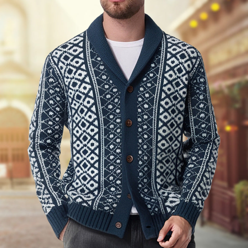 European And American Men's Vintage Sweater Coat - WOMONA.COM