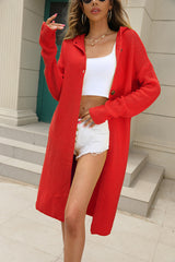 Sweater Cardigan Solid Color Women's Coat