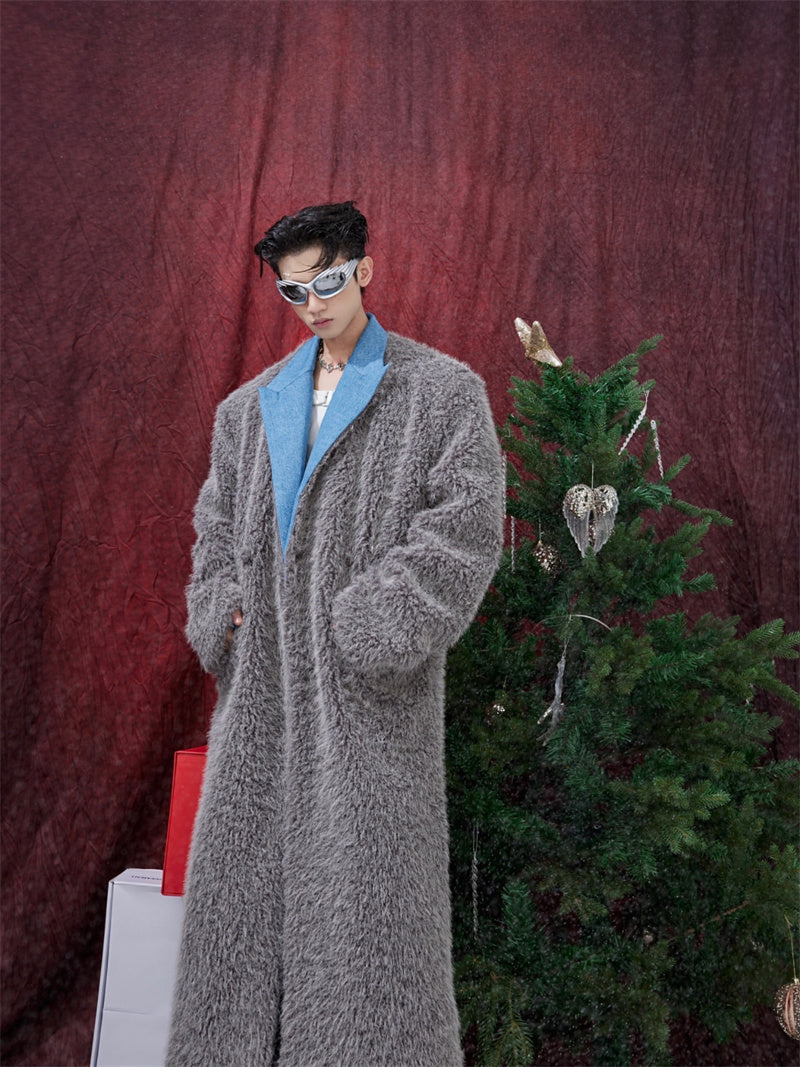 Men's Mink-proof Long Fur Coat - WOMONA.COM