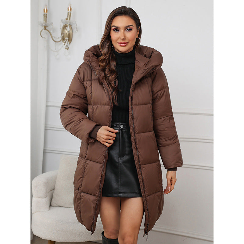 Pure Color Cotton Clothing Coat For Women