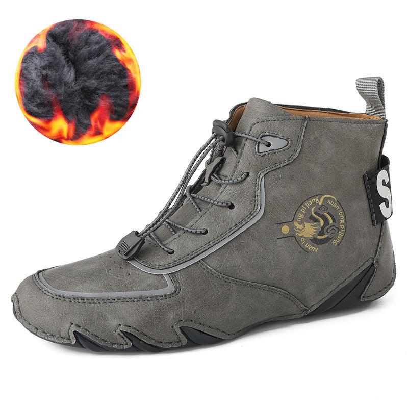 Plus Size Men's High-top Dr Martens Boots - WOMONA.COM