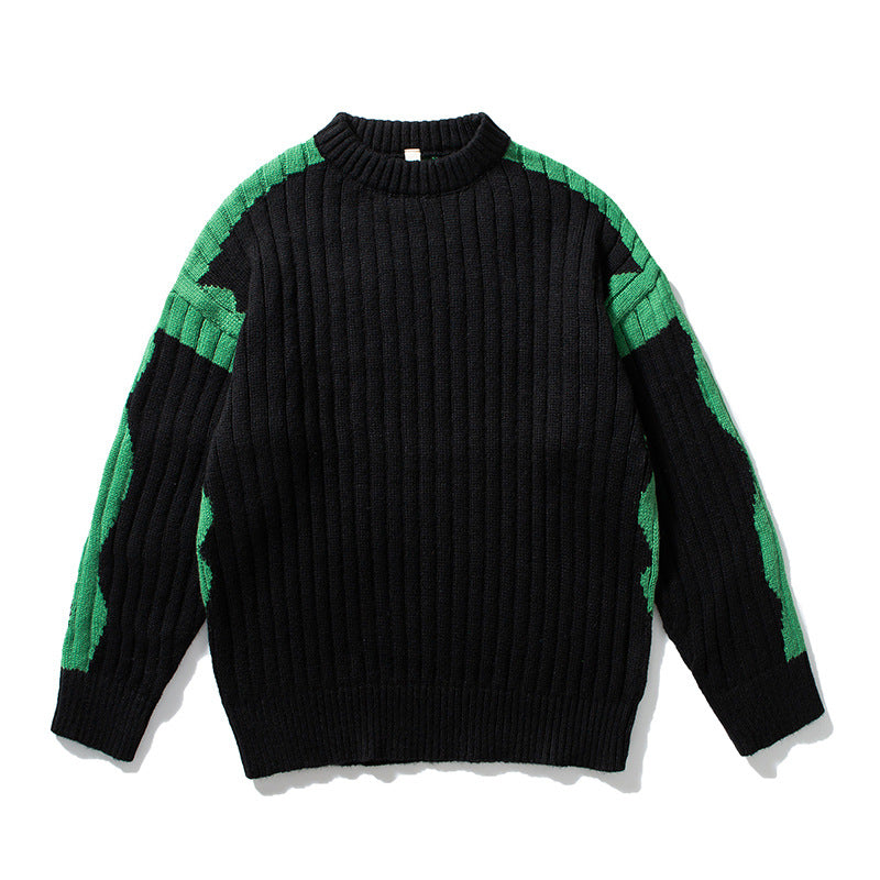 Simple Loose Harajuku Vintage Sweater Base Knitting - WOMONA.COM