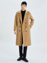 Autumn And Winter Long Over The Knee Reversible Cashmere Coat Men