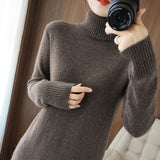 New Style Woolen Skirt Long Bottoming Shirt Women - WOMONA.COM