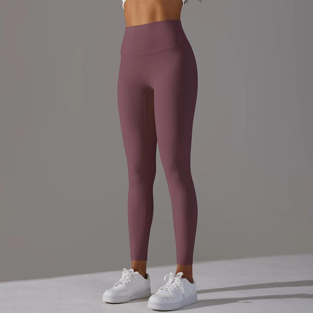 Cropped Pants Nude Feel Breathable High Waist Hip Lift Tights - WOMONA.COM