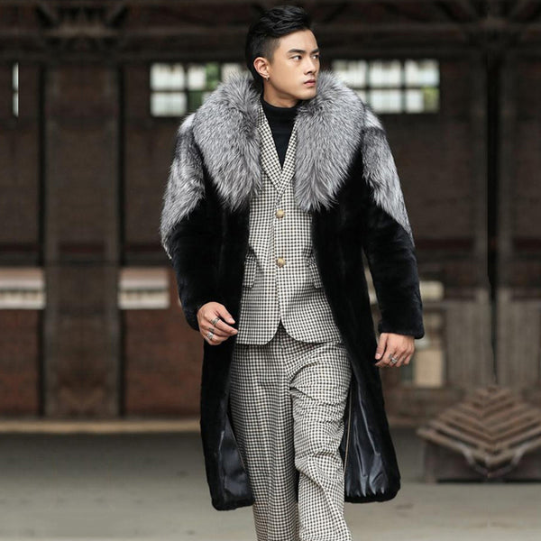 Men's Fur Jacket Mink Thermal Top - WOMONA.COM