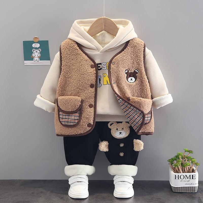 Children's Clothes Foreign Baby Plus Velvet - WOMONA.COM