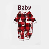 Christmas Deer Head Print Parent-child Home Service Suit - WOMONA.COM