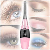 Rechargeable Fast Heating Eyelash Curler Makeup Curling Kit Long Lasting Natural Eye Lash Curler Eyelash Slender Clip Beauty - WOMONA.COM