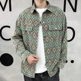 Cashew Nut Flower Thin Denim Jacket Versatile Shirt Men - WOMONA.COM