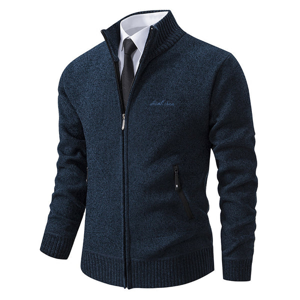 Stand Up Collar Slim Fit Lapel Trendy Thick Warm Jacket