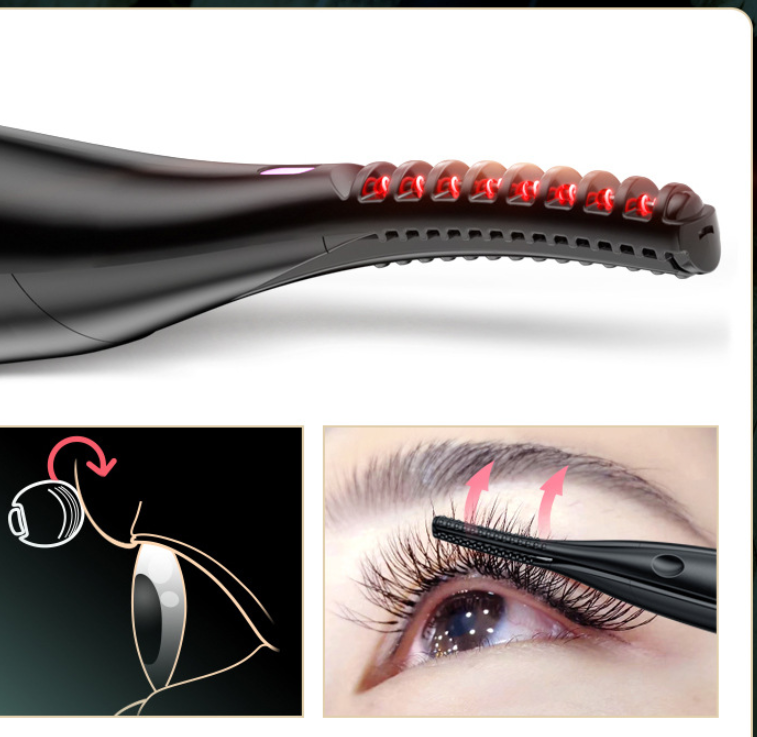 Heating Electric Curling Curler Eyelash Black - WOMONA.COM