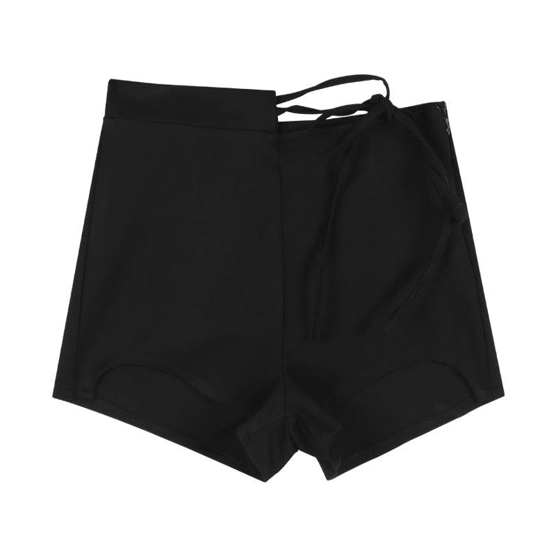 Hot Girl High Waist Strap Casual Shorts Women - WOMONA.COM