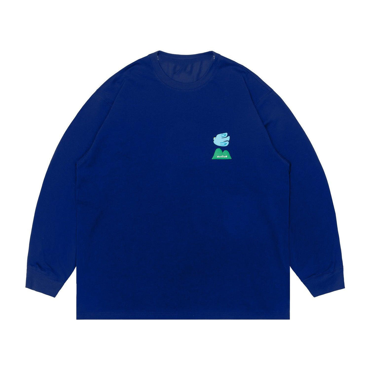 Round Neck Long Sleeve Couple T-shirt Men - WOMONA.COM