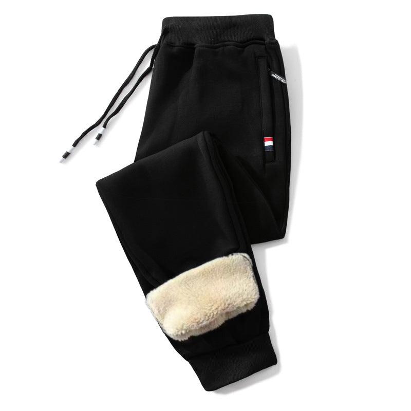 Men's Plush-Lined Straight Sports Pants