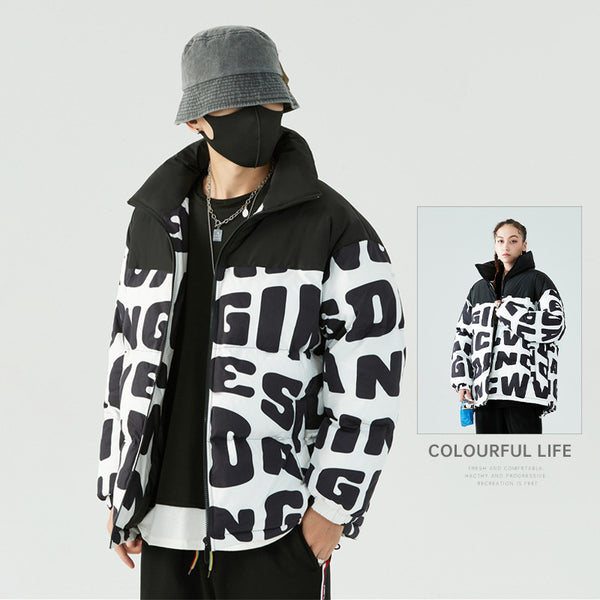 Men's Winter Cotton Dress Hooded Fake Two Warm Jackets - WOMONA.COM