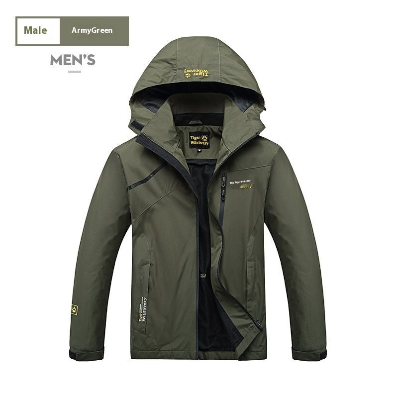 Men's fleece-lined windproof outdoor shell jacket in ten colors – photo 5 of 12