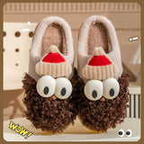 Cartoon Bearded Santa Claus Slippers Home