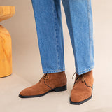 Top Layer Cowhide Boots For Men - WOMONA.COM