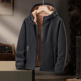 Casual Hooded Lambswool Fleece Padded Coat