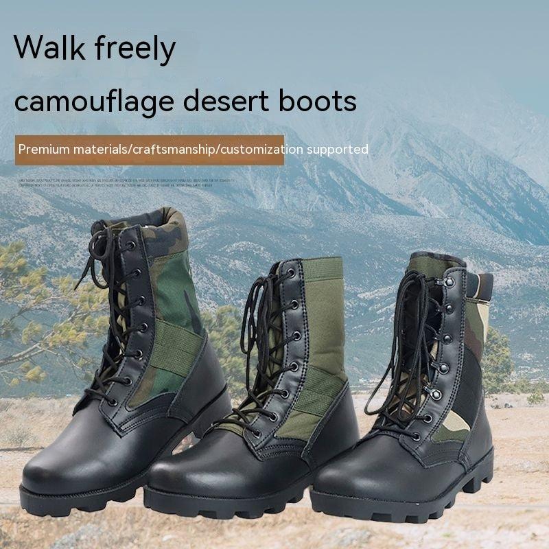 Combat Men's High-top Combat Boots - WOMONA.COM