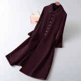 Women's Fashion Long Below The Knee Coat