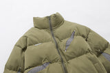 Stand-up Collar Cotton-padded Clothes Coat Men's