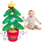 Dancing Christmas Toys Funny Tree Repeat Talking Electronic Plush Toys - WOMONA.COM