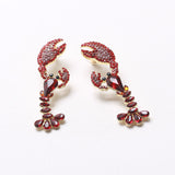 Temperament Lobster Shape Long Earrings - WOMONA.COM